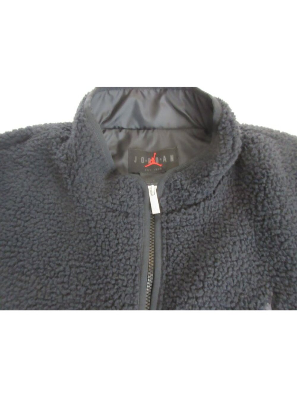 Jordan Men's Flight High Pile Fleece Full Zipper Jacket Black Size Large NWT - Picture 5 of 8